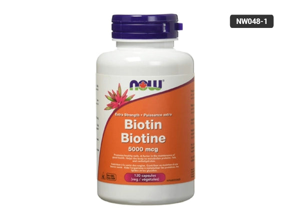 Now Biotin Extra Strength 5000 mcg 120 Capsules in Sri Lanka