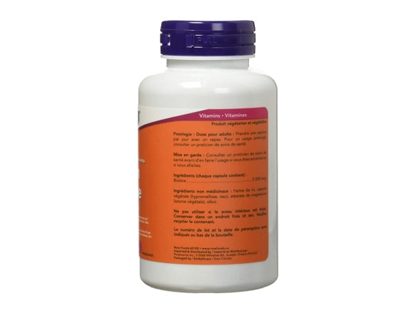 Now Biotin Extra Strength 5000 mcg 120 Capsules in Sri Lanka