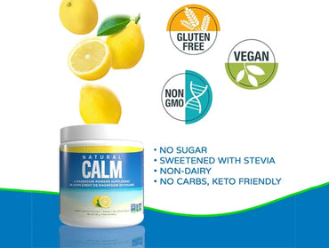 Natural Calm Magnesium Powder Sweet Lemon Flavor 226g - USA in Sri Lanka