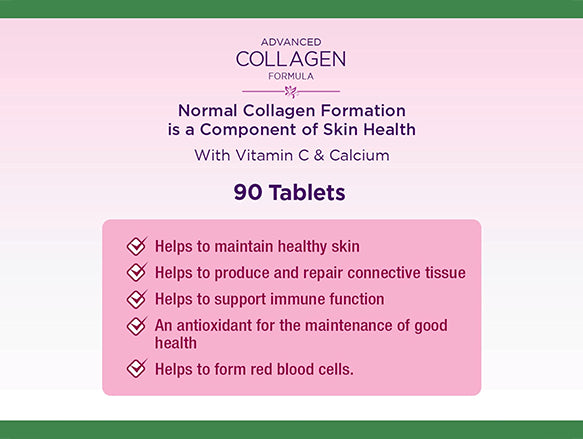 Natures Bounty Advanced Collagen Formula With Vitamin C & Calcium 90 Tablets - CANADA in Sri Lanka