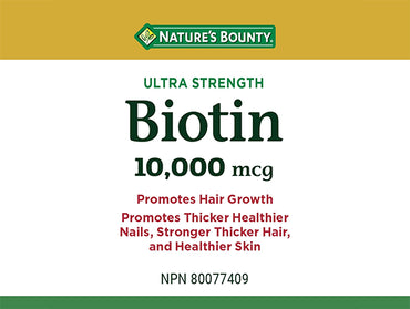 Natures Bounty Biotin 10000mcg 150 Softgels - CANADA in Sri Lanka