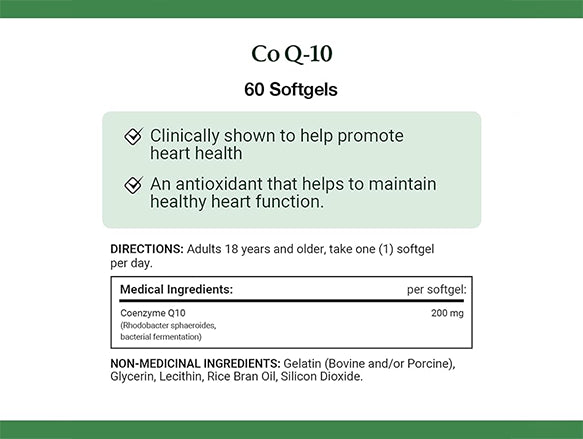 Natures Bounty Co-Q10 200mg 60 Softgels - CANADA in Sri Lanka