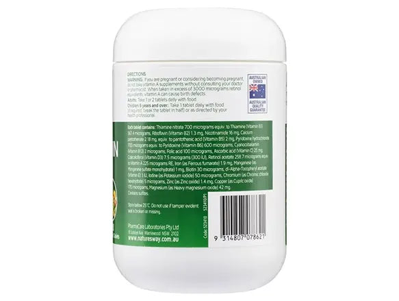 Natures Way Complete Daily Multivitamin with Antioxidants 200 Tablets in Sri Lanka