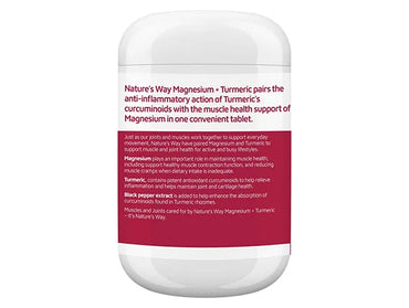 Natures Way Magnesium + Turmeric Muscle and Joint Health combo 150 Tablets in Sri Lanka