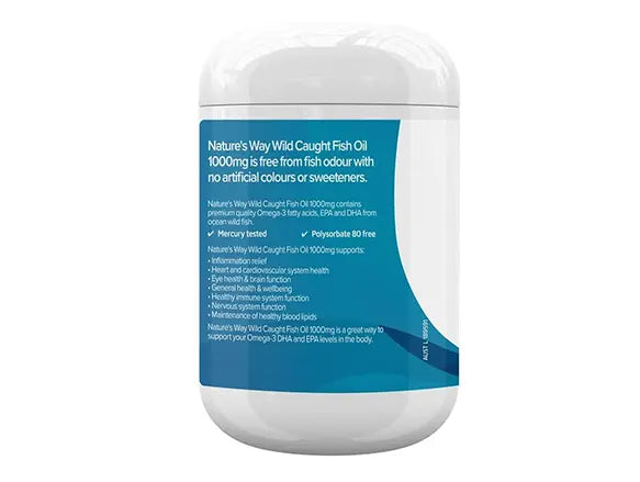 Natures Way Wild Caught Fish Oil 1000mg 150 Soft Capsules in Sri Lanka