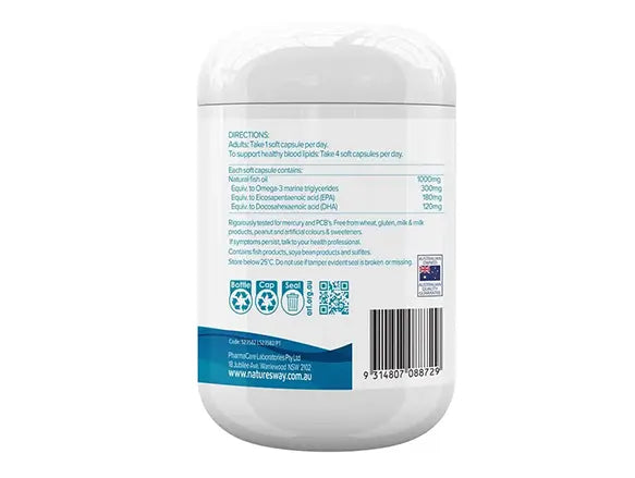 Natures Way Wild Caught Fish Oil 1000mg 150 Soft Capsules in Sri Lanka