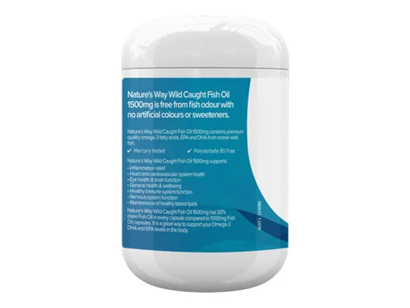 Natures Way Wild Caught Fish Oil 1500mg 120 Soft Capsules in Sri Lanka