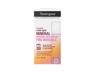 Neutrogena Mineral Invisible Daily Defense Face Liquid SPF30 40ml - CANADA in Sri Lanka