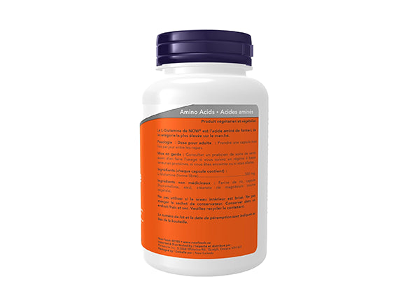 Now L-Glutamine 500mg 120 Capsules - USA in Sri Lanka