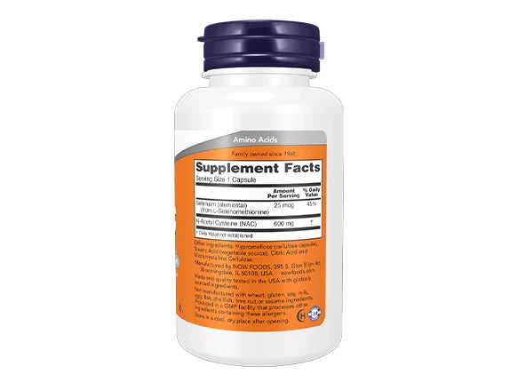 Now NAC 600mg 100 Capsules