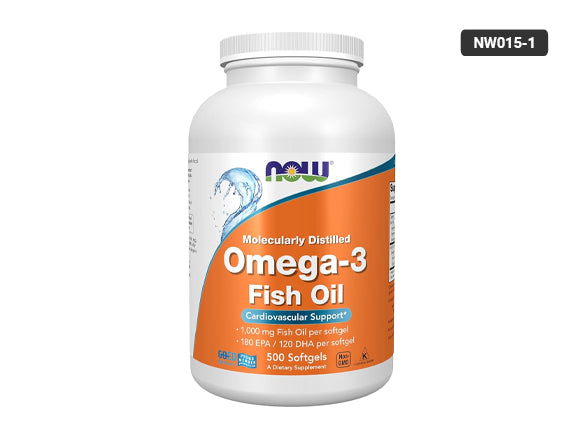 Now Omega-3 Fish Oil 1000mg 500 Softgels in Sri Lanka