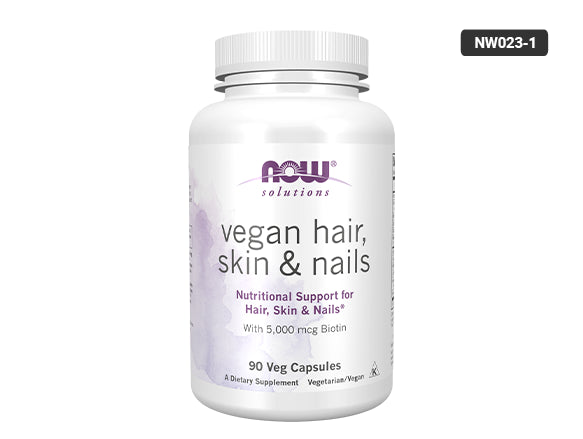 Now Vegan Hair, Skin & Nails 90 Veg Capsules in Sri Lanka