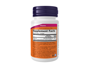 Now Vitamin D3 2000IU 30 Softgels - USA in Sri Lanka