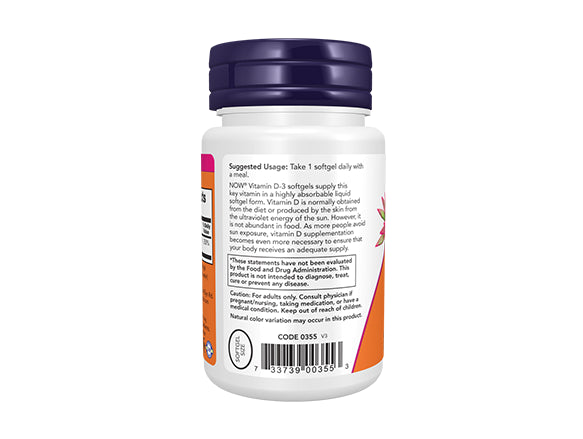 Now Vitamin D3 2000IU 30 Softgels - USA in Sri Lanka