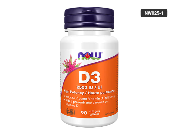 Now Vitamin D3 2500 IU 90 Softgels in Sri Lanka