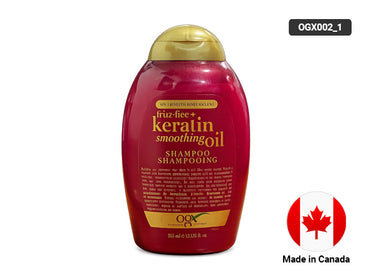 OGX Frizz Free Keratin Smoothing Oil Shampoo 385ml in Sri Lanka