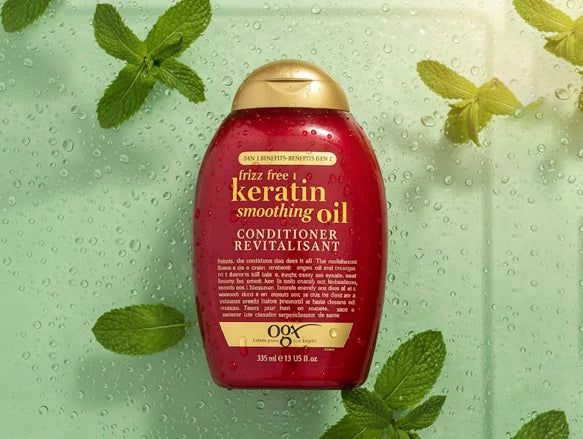 OGX Frizz Free Keratin Smoothing Oil Conditioner 385ml in Sri Lanka
