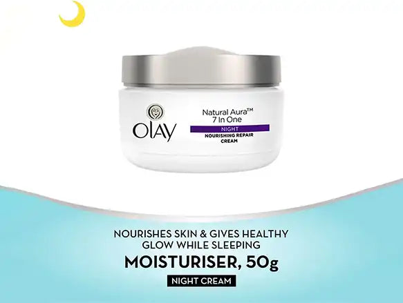 Olay Natural Aura 7 In One Night Nourishing Repair Cream 50g in Sri Lanka
