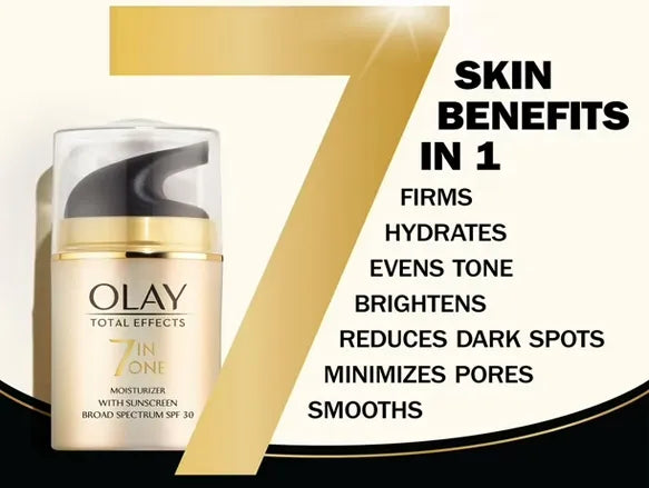 Olay Total Effects 7 in One Hydratant Avec UVA / UVB SPF 30 Moisturizer 50ml - CANADA - 075609191466 in Sri Lanka