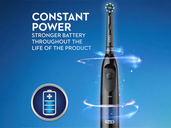 Oral-B Pro 100 Cross Action Battery Powered Black Toothbrush - CANADA in Sri Lanka