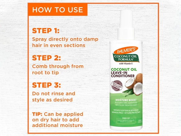 Palmers Coconut Oil Leave In Conditioner 250ml - USA in Sri Lanka