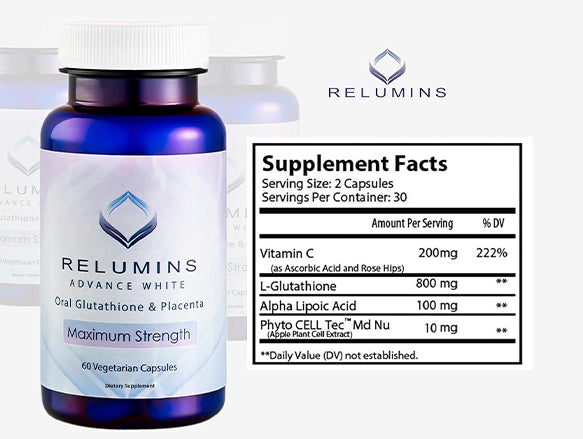 Relumins Advance White Maximum Strength 60 Capsules