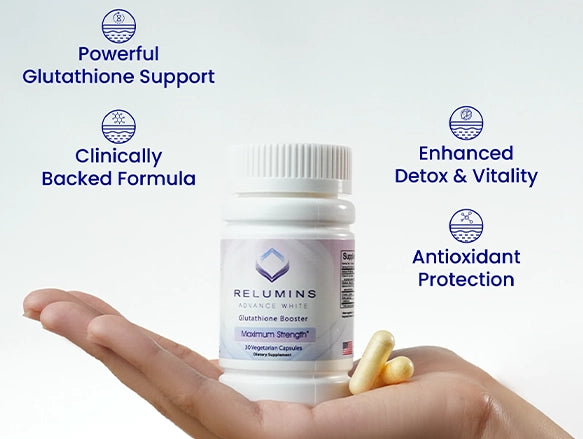 Relumins Advance White Glutathione Booster - Max Strength 30 Veg Capsules