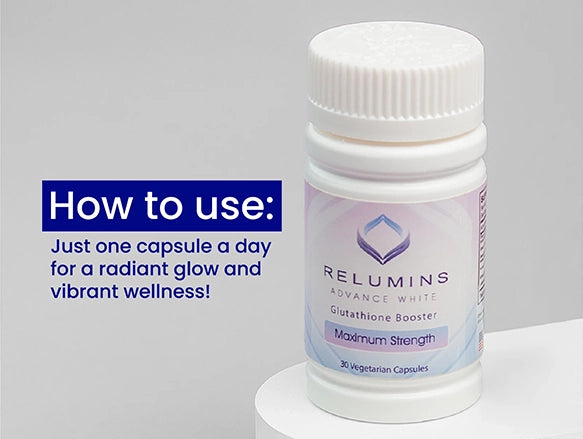 Relumins Advance White Glutathione Booster - Max Strength 30 Veg Capsules