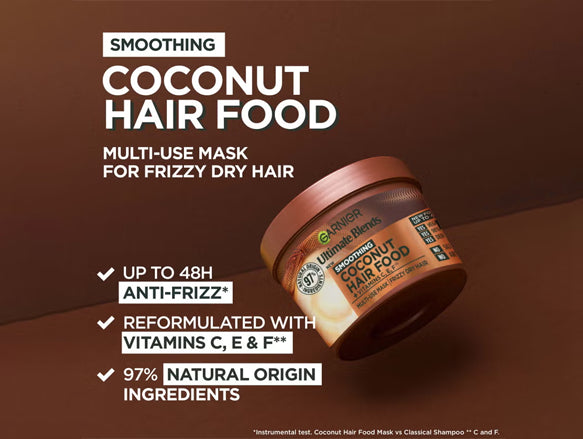 Garnier Ultimate Blends Soothing Coconut Hair Food Multi Use Mask 400ml - GERMANY - 3600542231589 in Sri Lanka