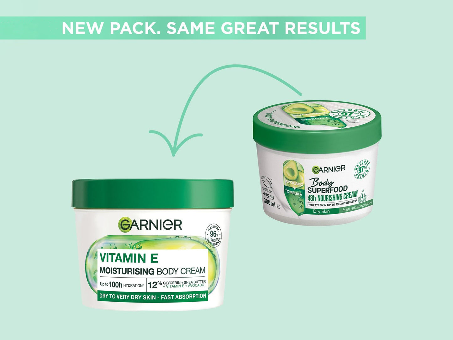 Garnier Vitamin E Moisturising Body Cream 380ml in Sri Lanka