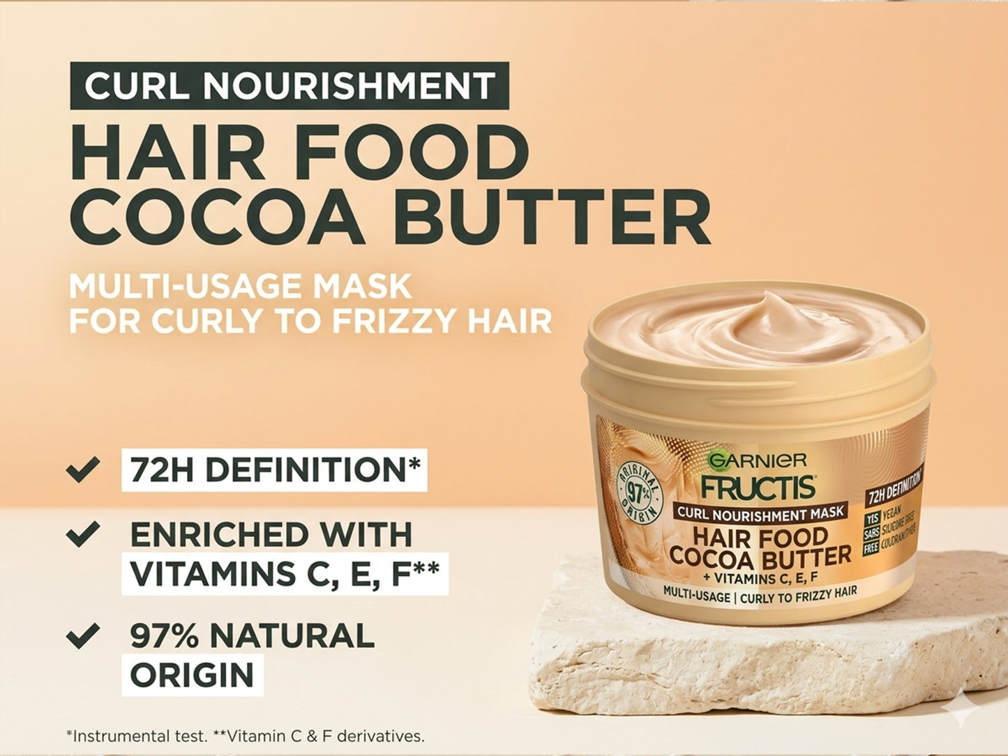 Garnier Fructis Cocoa Butter Curl Nourishing Mask 320ml in Sri Lanka