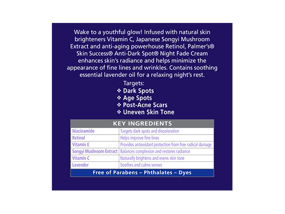 Palmer's Skin Success Anti-Dark Spot Fade Night Cream 75g