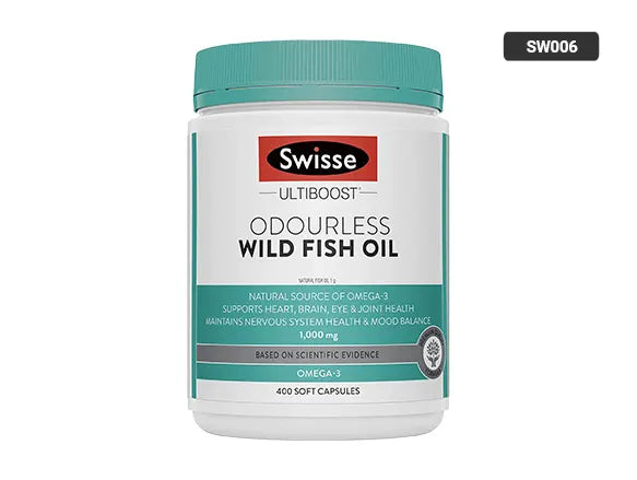 Swisse Ultiboost Odourless Wild Fish Oil 1000mg 400 Capsules in Sri Lanka