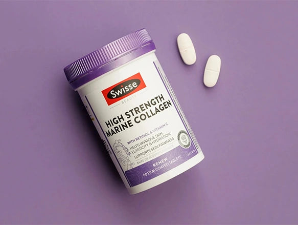 Swisse Beauty High Strength Marine Collagen with Retinol Vitamin C 60 Tablets in Sri Lanka
