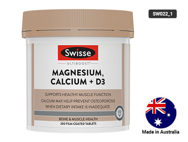 Swisse Ultiboost Magnesium, Calcium + D3 200 Tablets in Sri Lanka