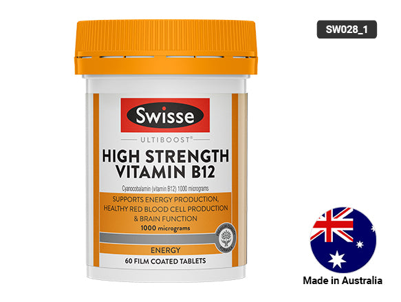 Swisse Ultiboost High Strength Vitamin B12 60 Tablets