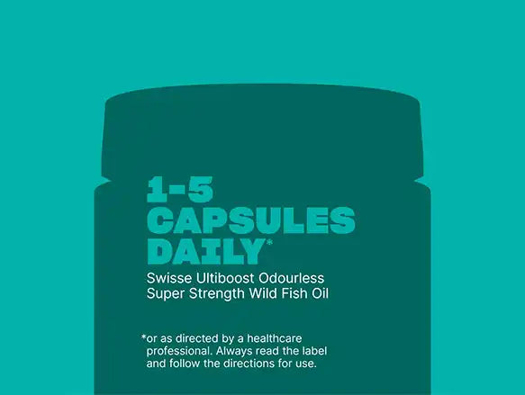 Swisse Ultiboost Odourless Super Strength Wild Fish Oil 2000mg 200 Capsules