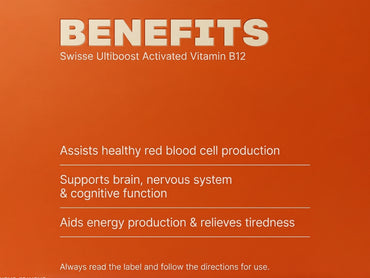 Swisse Ultiboost Activated Vitamin B12 1000mcg 60 Tablets in Sri Lanka
