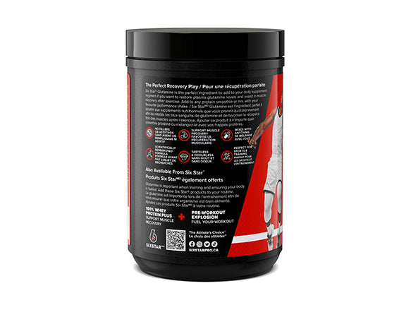 Six Star Glutamine Unflavored 300g - CANADA in Sri Lanka