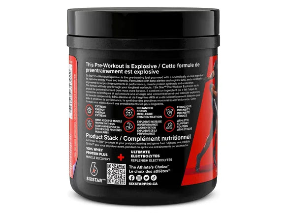 Six Star Pre-Workout Explosion Fruit Punch 213g - CANADA in Sri Lanka