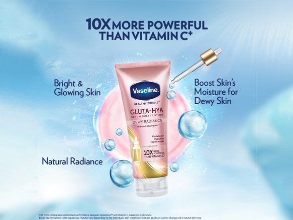 Vaseline Gluta-Hya Dewy Radiance Serum Burst Lotion 330ml - THAILAND in Sri Lanka