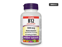 Webber Naturals Vitamin B12 5000mcg 60 Tablets in Sri Lanka