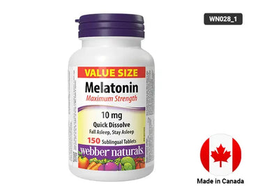 Webber Naturals Melatonin Quick Dissolve 10 mg 150 Sublingual Tablets in Sri Lanka