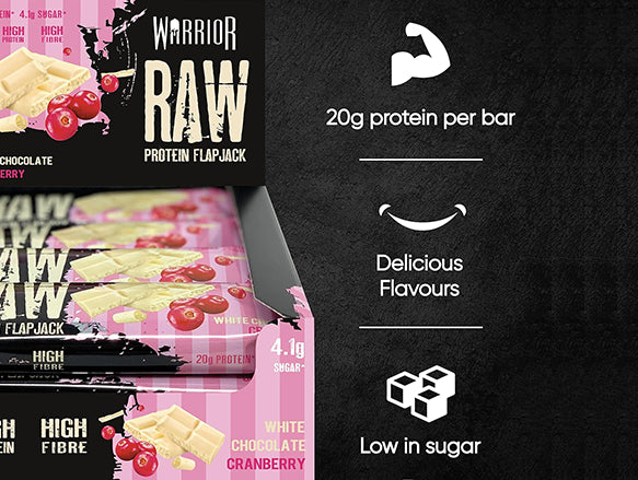 Warrior Raw Protein Flapjack White Chocolate Cranberry 20g in Sri Lanka