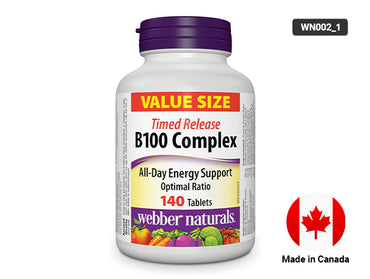 Webber Naturals B100 Complex All Day Energy Support 140 Tablets in Sri Lanka