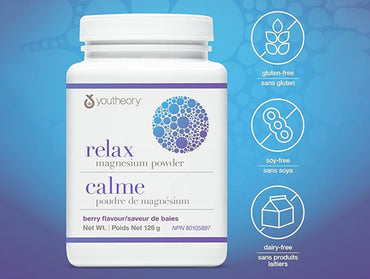 Youtheory Relax Magnesium Powder Berry Flavor 126g in Sri Lanka