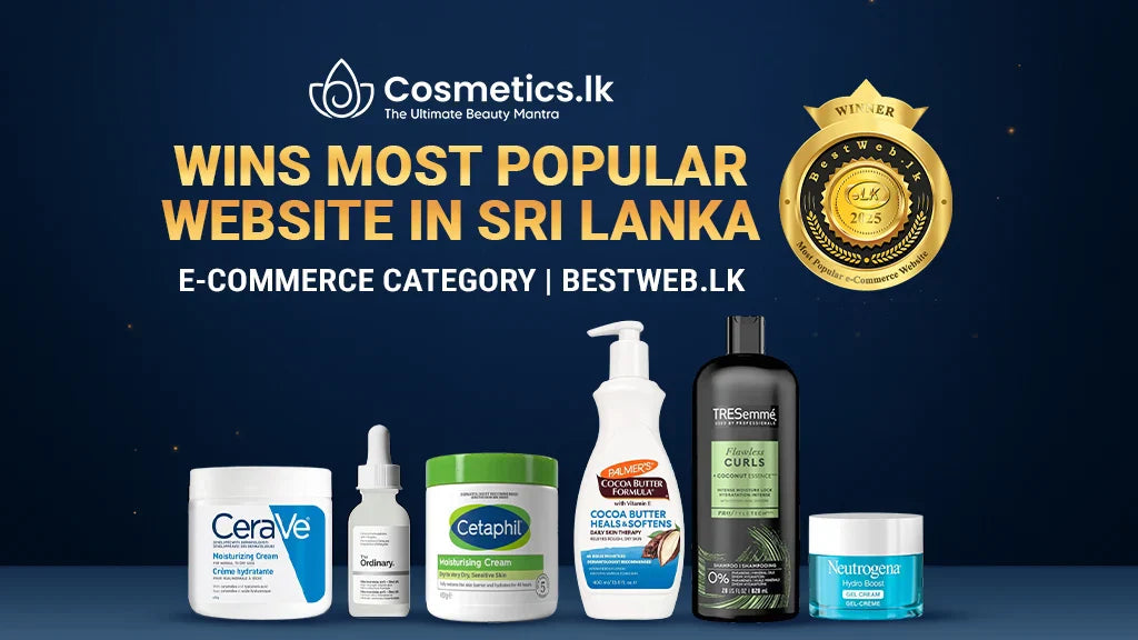 Cosmetics.lk Earns the Title of "Most Popular Website in Sri Lanka" in the E-Commerce Category at BestWeb.lk 2025