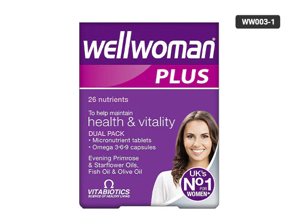 Wellwoman Plus Omega 3-6-9 Vitabiotics 56 Tablets in Sri Lanka