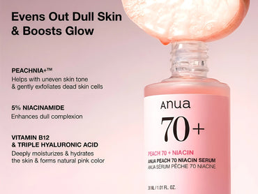 Anua Peach 70+ Niacin Serum 30ml - Korea in Sri Lanka