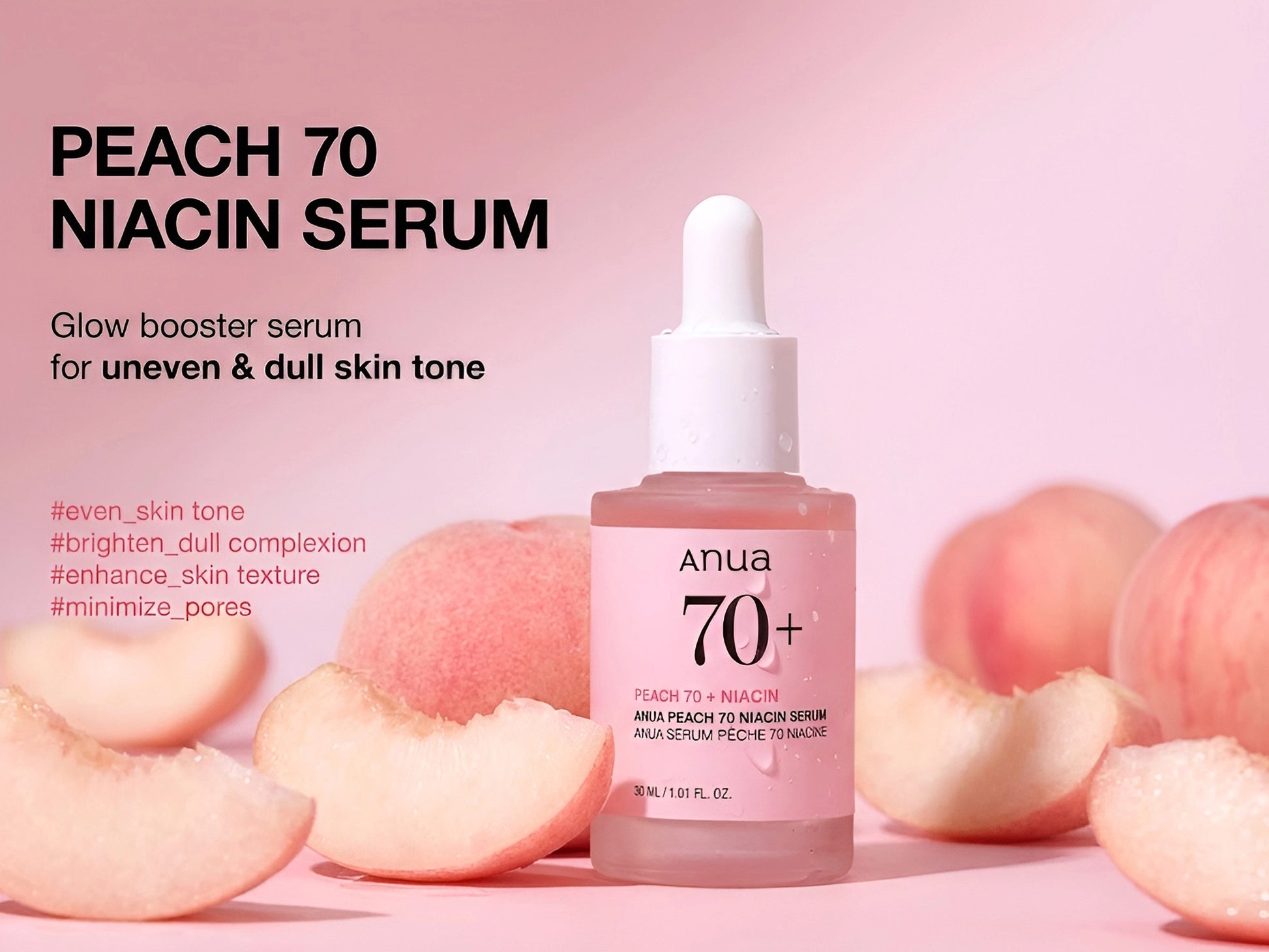 Anua Peach 70+ Niacin Serum 30ml - Korea in Sri Lanka